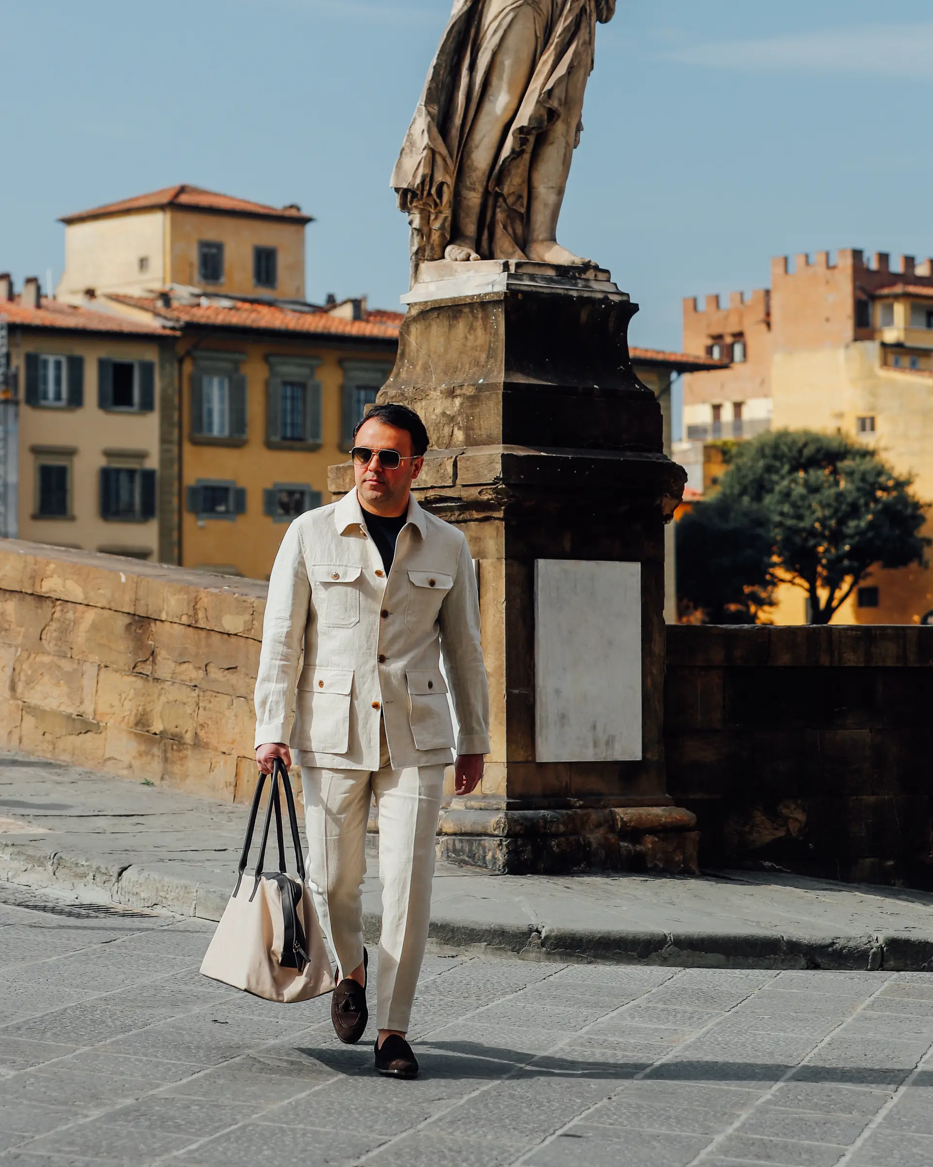 Safari linnen jacket van Ettemadis