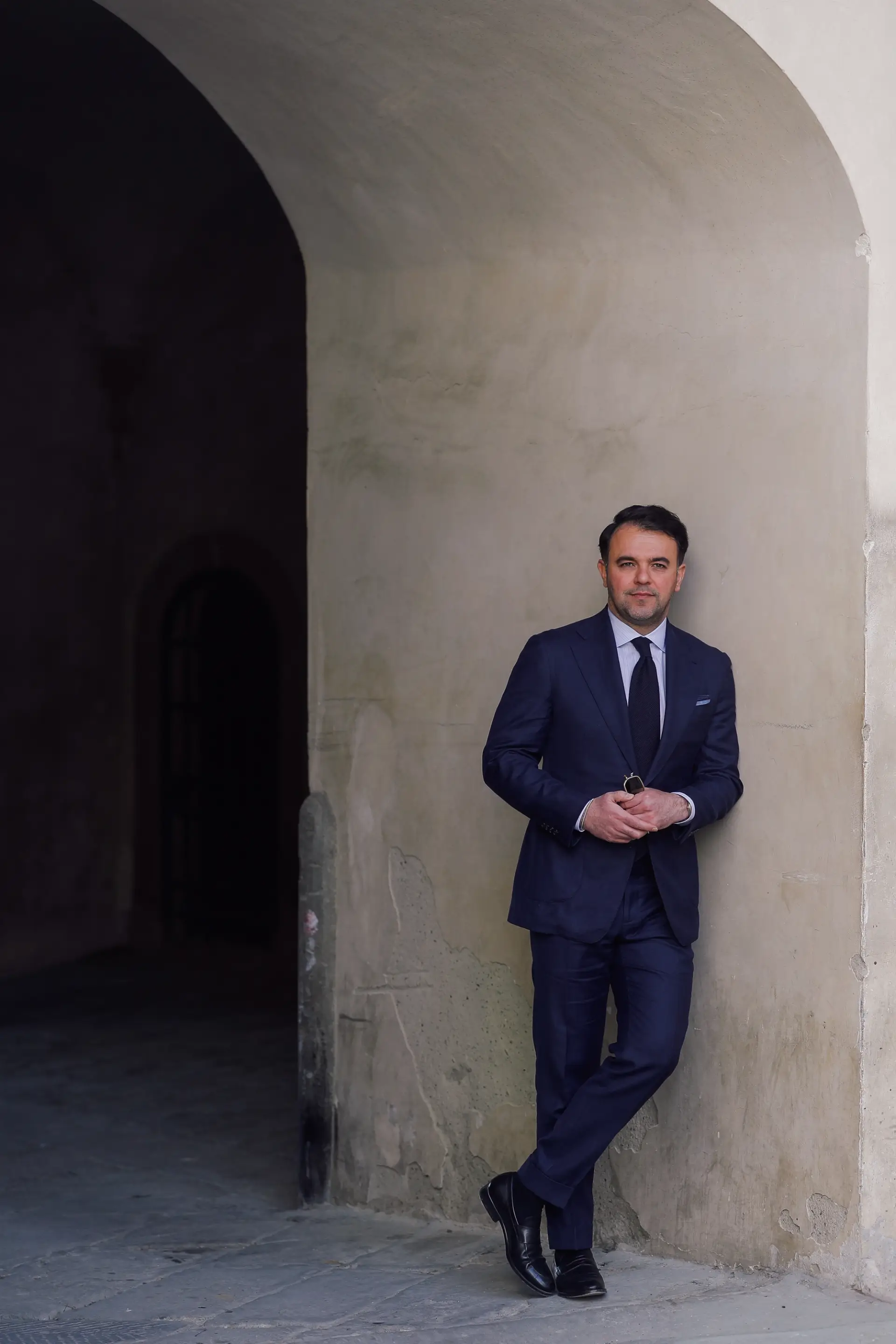 Blauw maatpak van Ettemadis