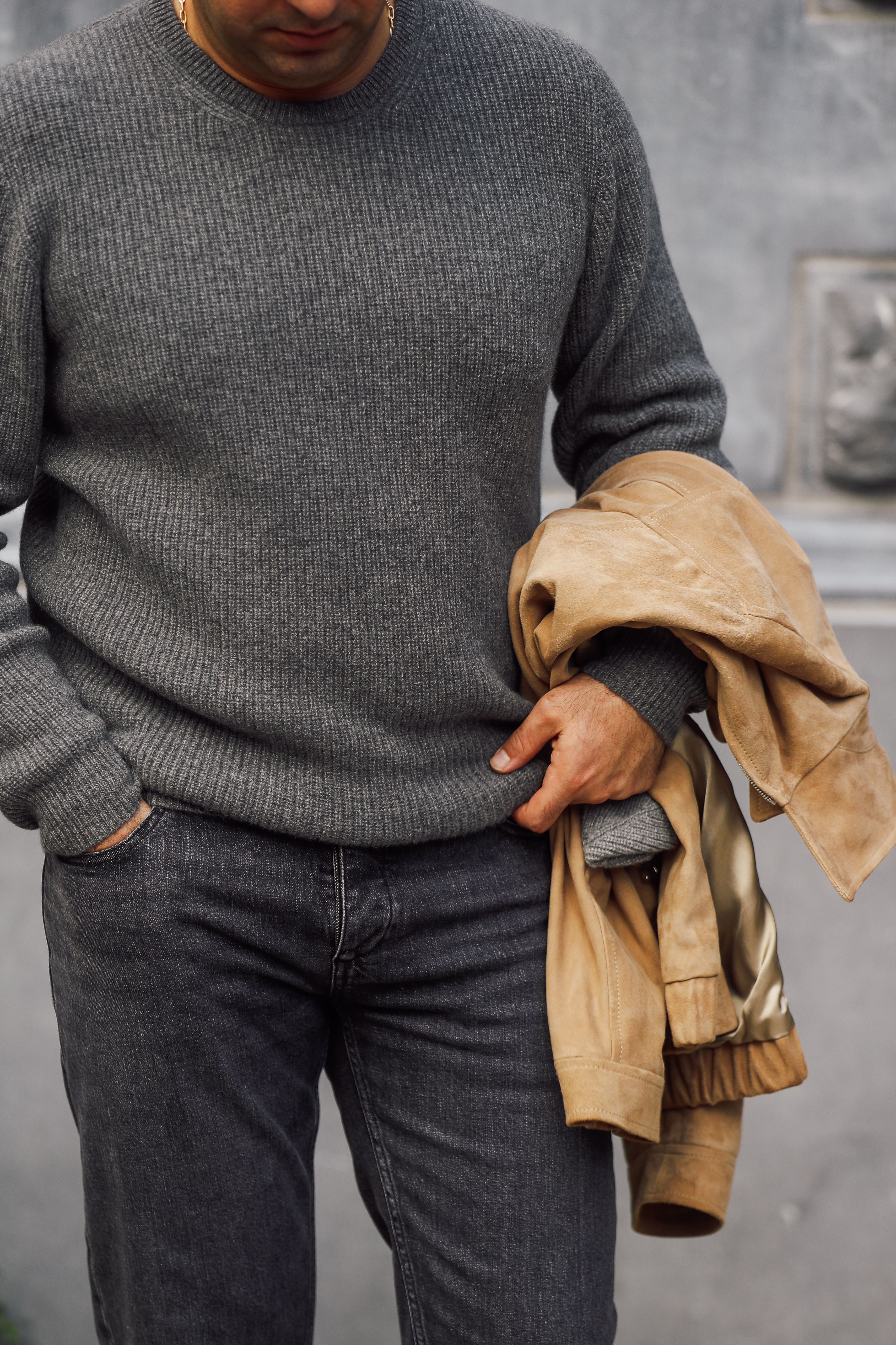 Champagne details trouwpak op maat