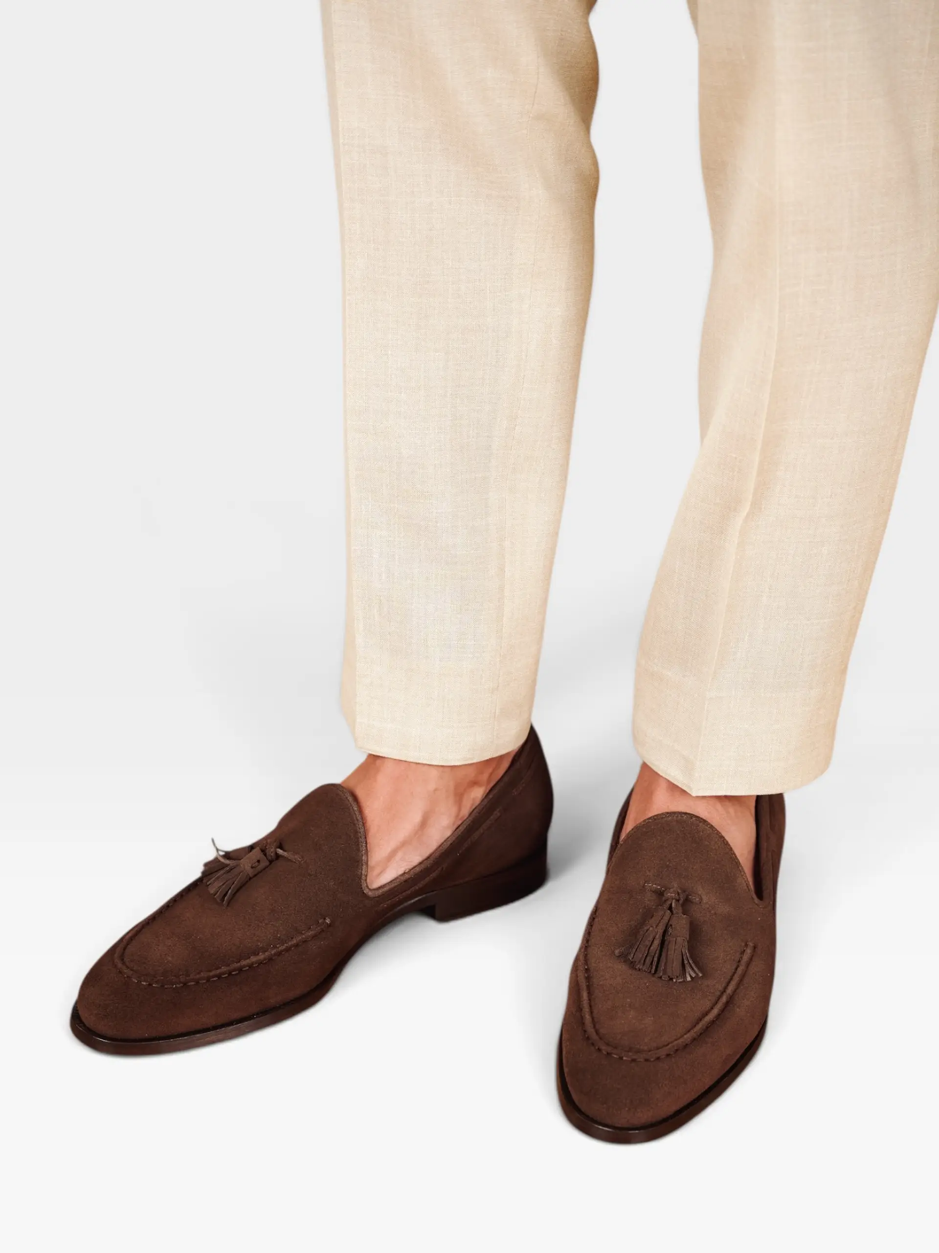 Suede Tassel Loafers