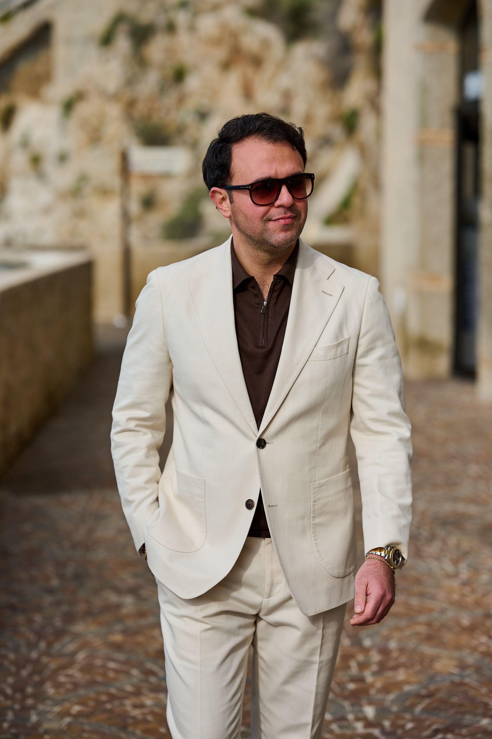 geruit pak op maat van Ettemadis