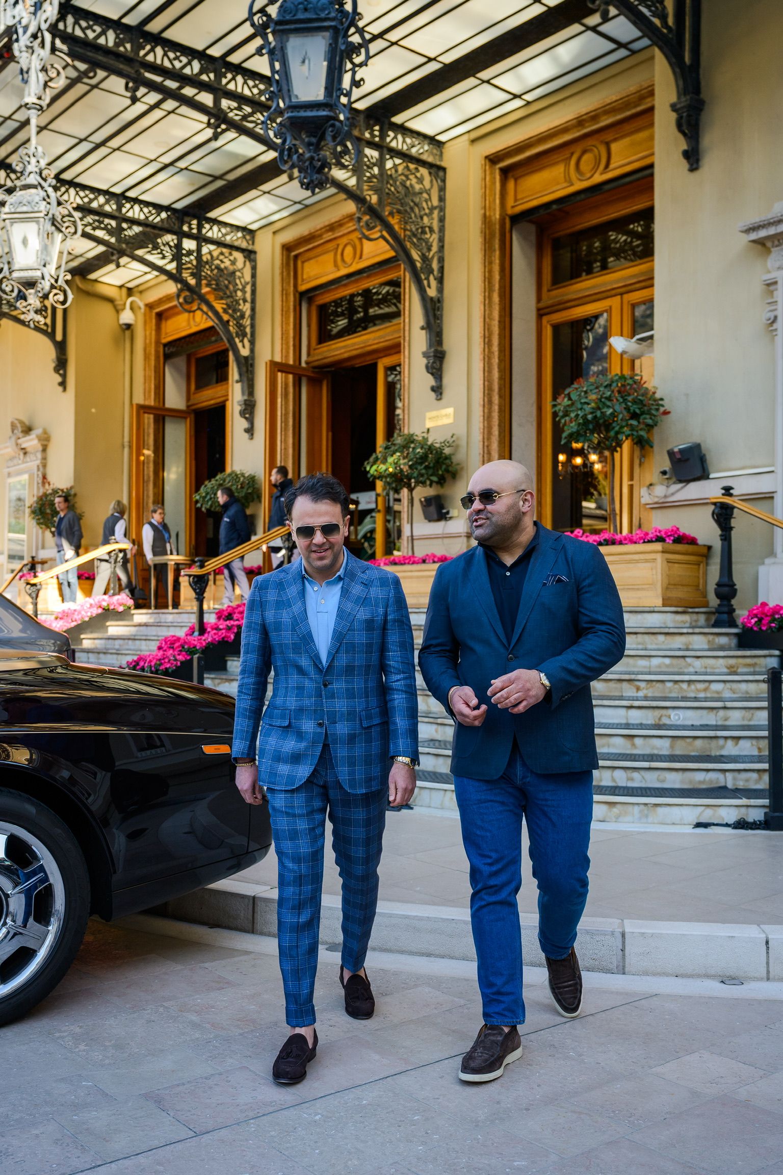 Amir en Arjan Etemadi bij Monaco Casino