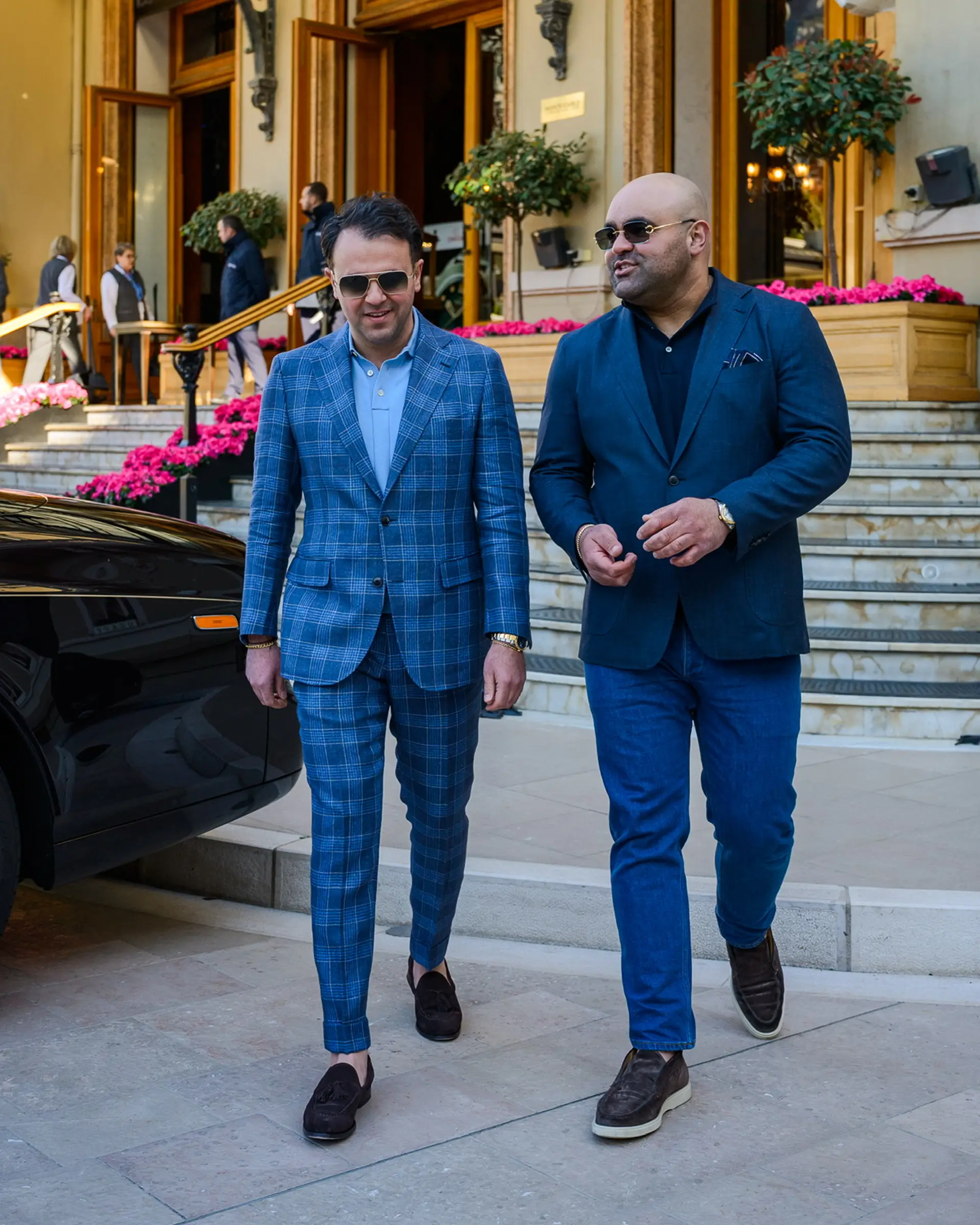 Amir en Arjan Etemadi bij Monaco Casino