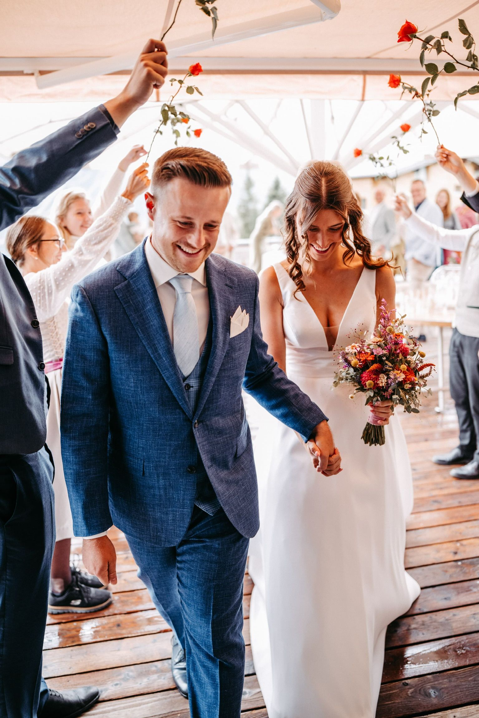 Blauw klassiek trouwpak op maat | Ettemadis 