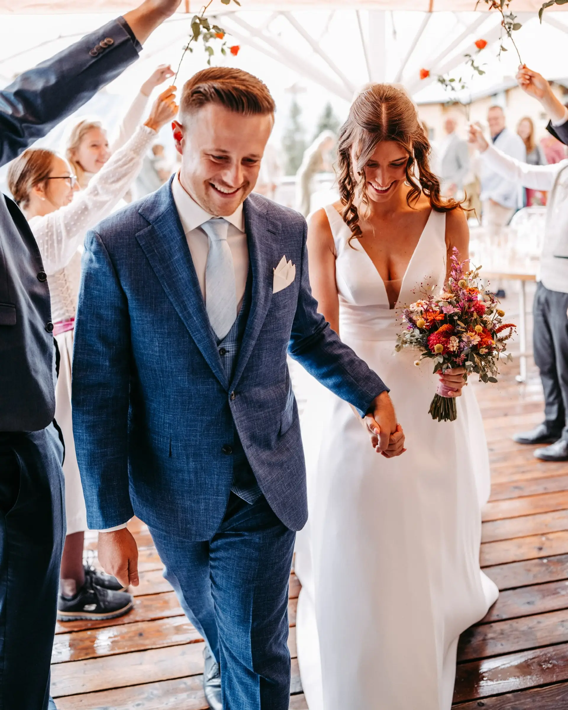 Blauw klassiek trouwpak op maat | Ettemadis