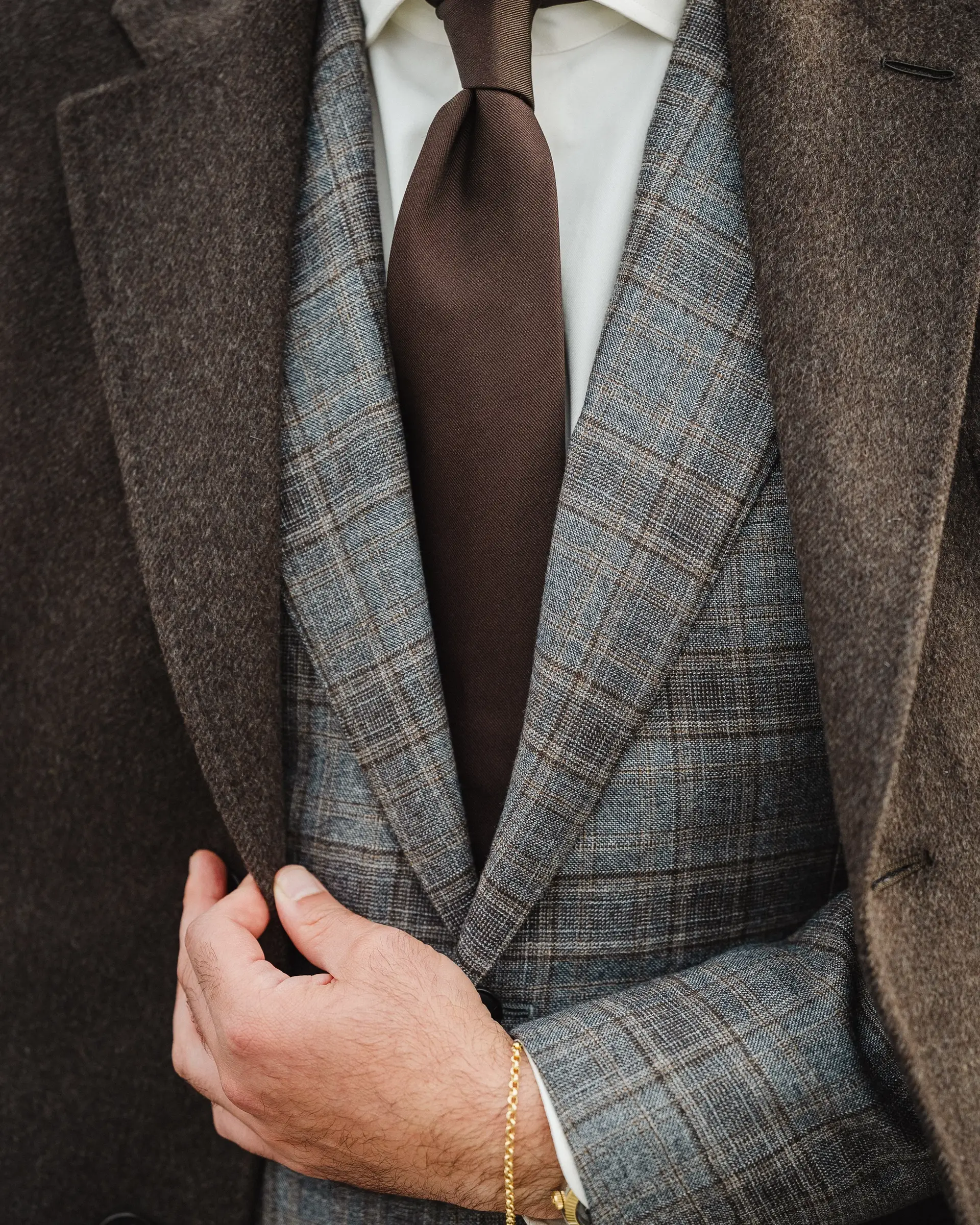 Bruine overcoat winter herfst van Ettemadis