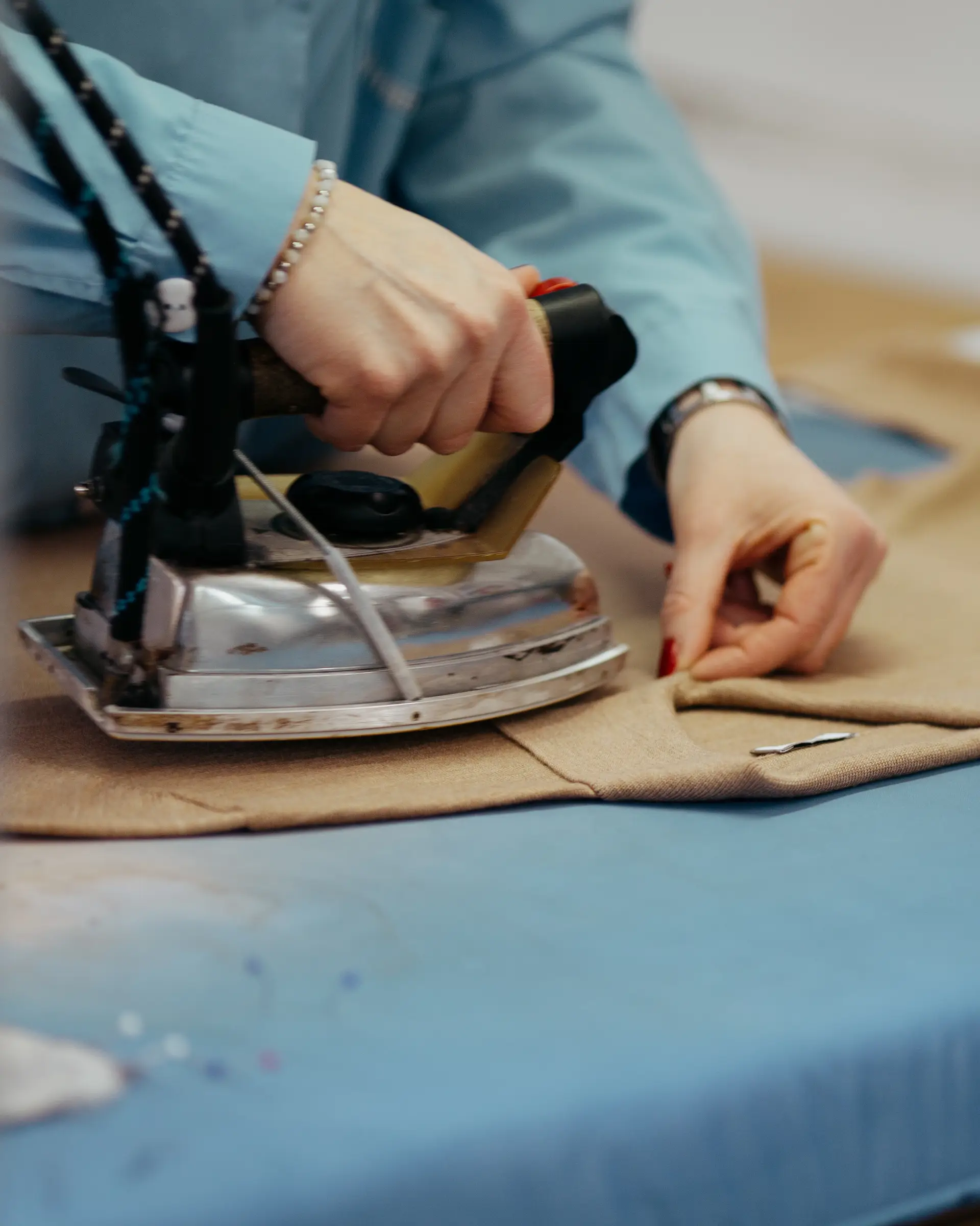 Strijken Polo kraag knitwear op maat productie