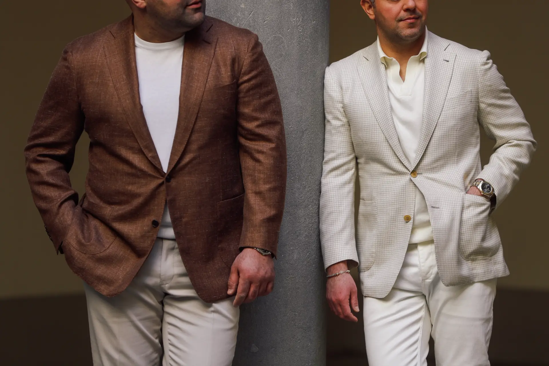 Amir en Arjan Ettemadis in Florence