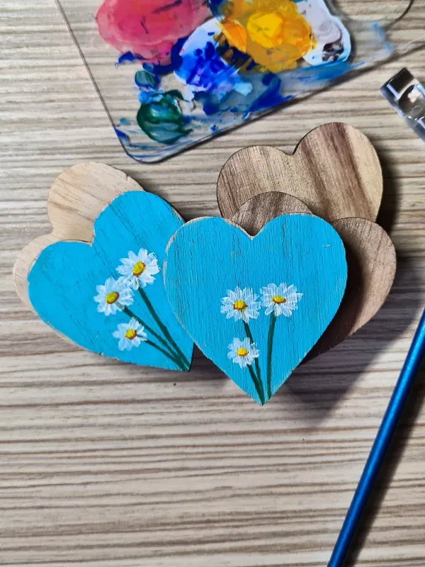 Daisy Heart Magnet