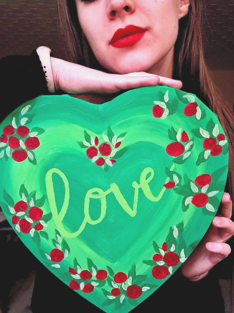 Canvas Heart "LOVE" - image 3