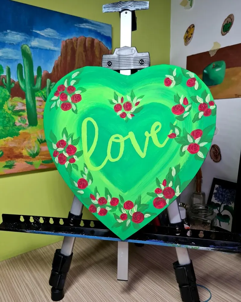 Canvas Heart "LOVE"