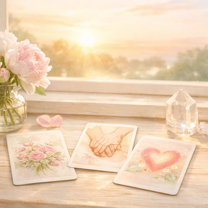 무료 온라인 연애 타로 리딩: 카드를 뽑고 재회 가능성 및 관계의 흐름에 대한 AI 분석을 받아보세요.