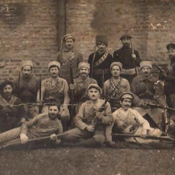 ქართლის II ბატალიონის წევრები. 1918 წ.