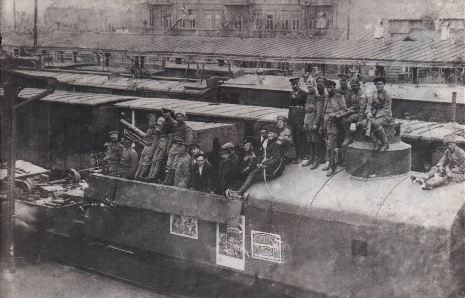 ჯავშანმატარებელი ბაქოში. 1920 წ.