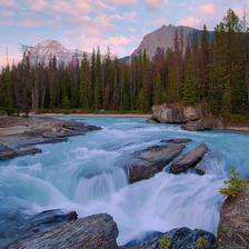 The natural bridge over the Kicking Horse River in Yoho National Park