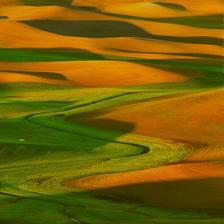 Abstract lines from the markings of glaciers in the Palouse Region of Washington