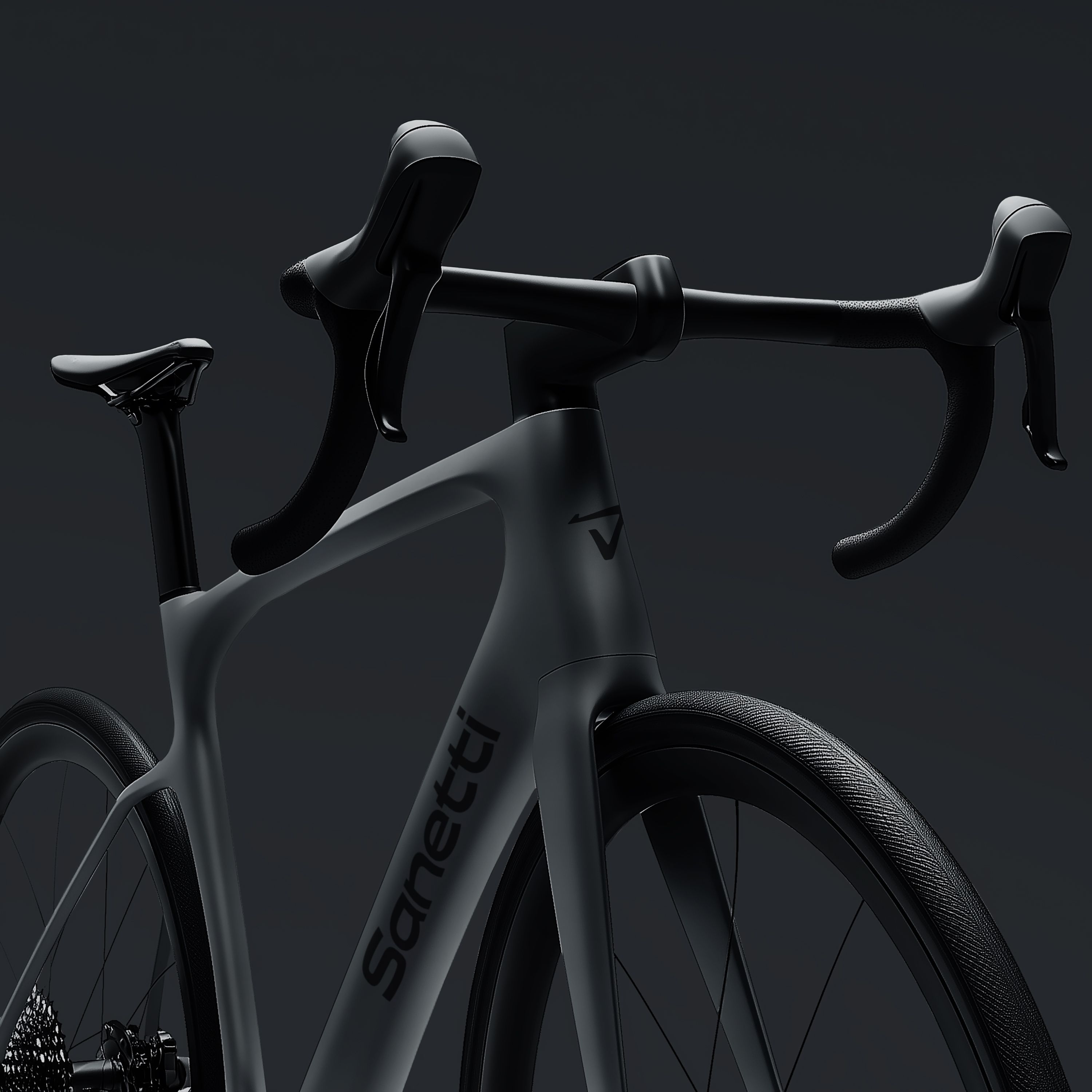 a close up of the side angle of the S600 bike