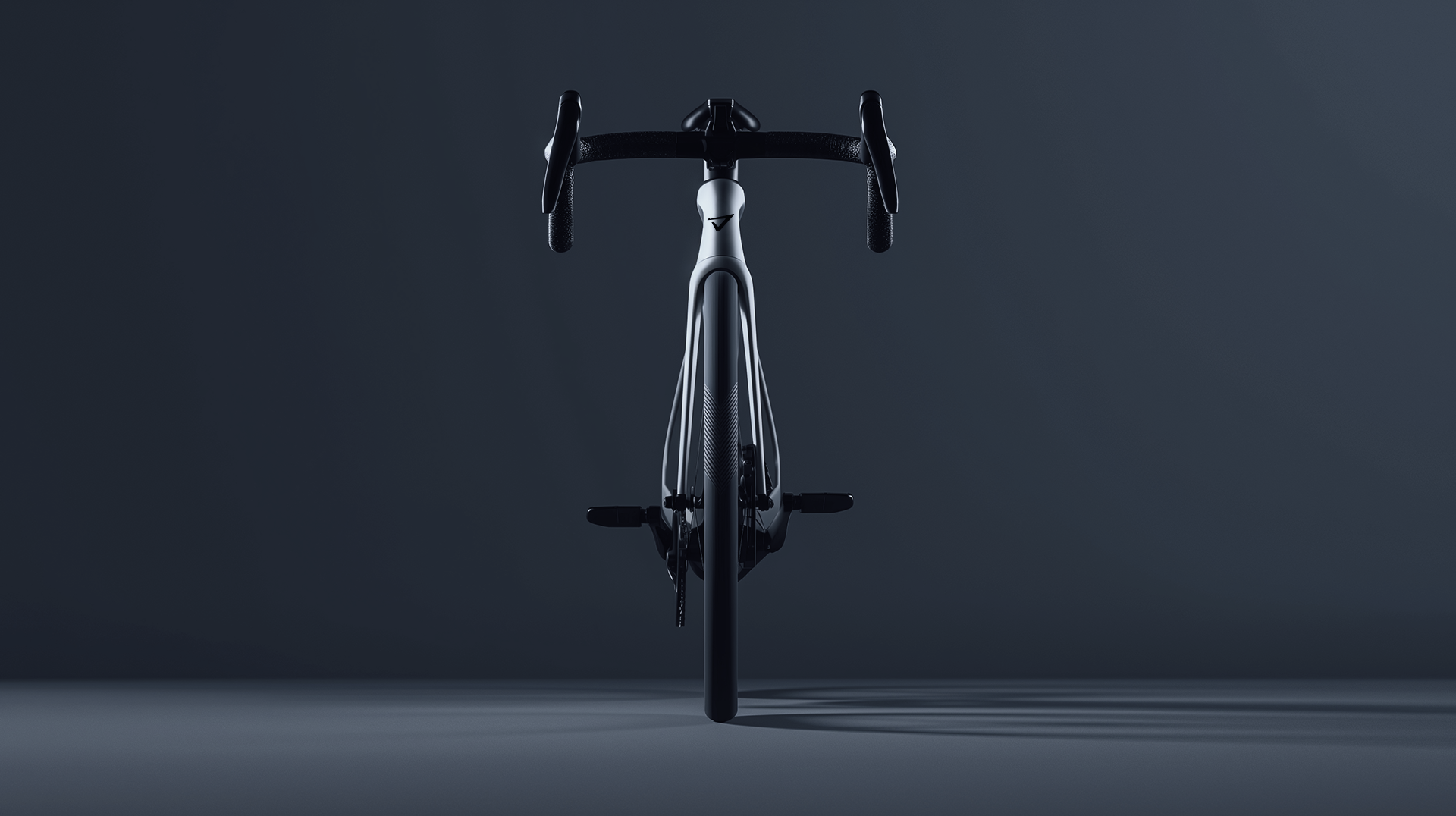 a black bicycle with a handlebar that looks like the letter t