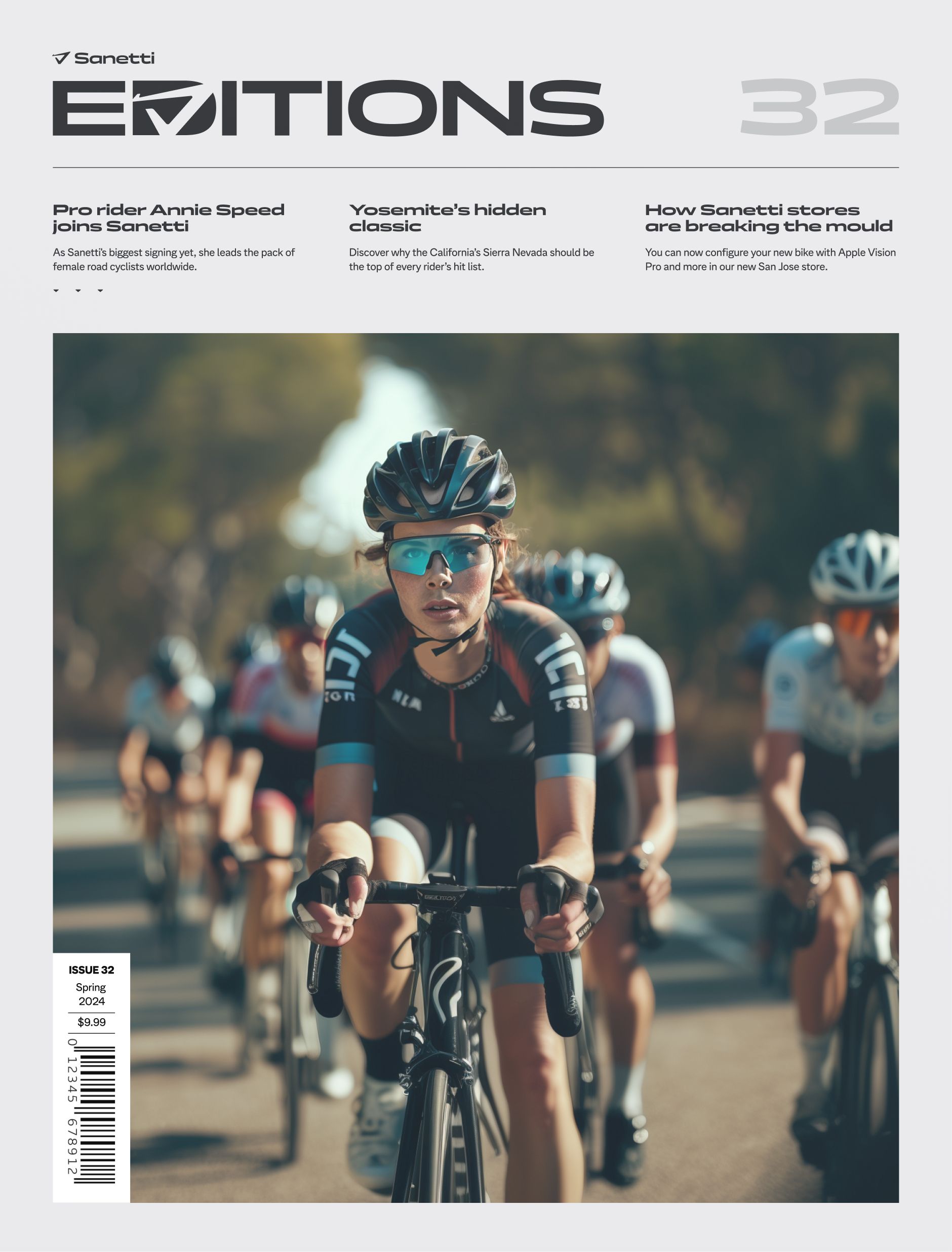 a magazine cover with the number 32 on it