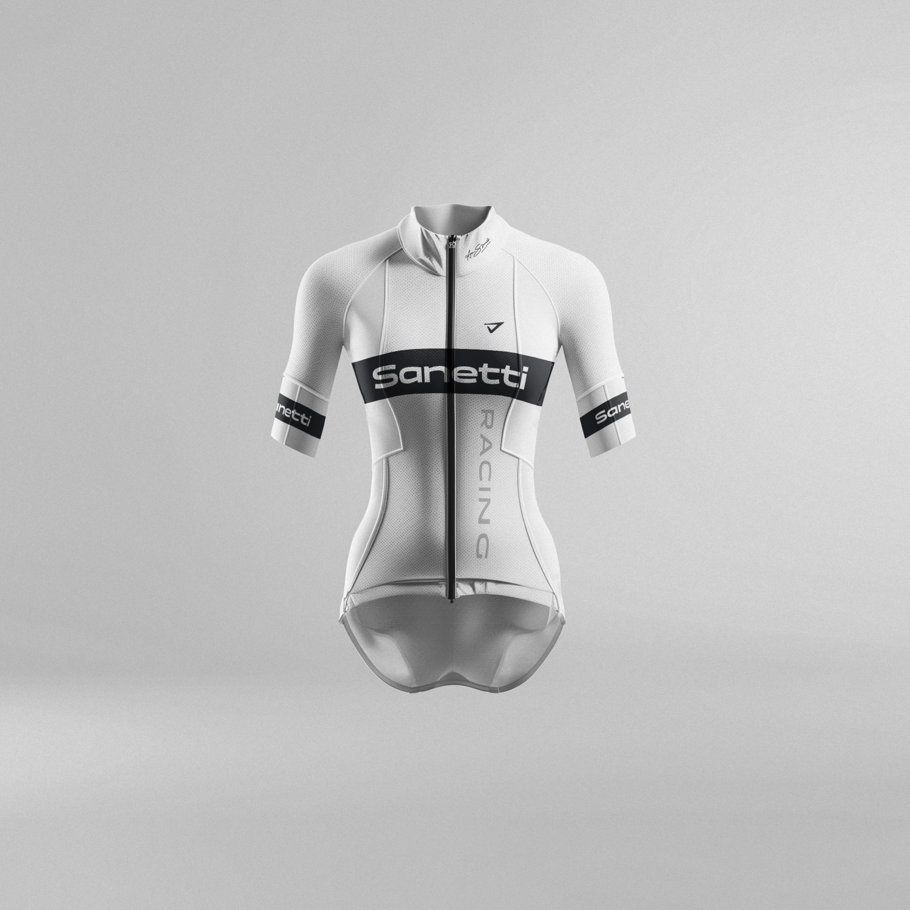 a white shirt that says sanetti racing on it