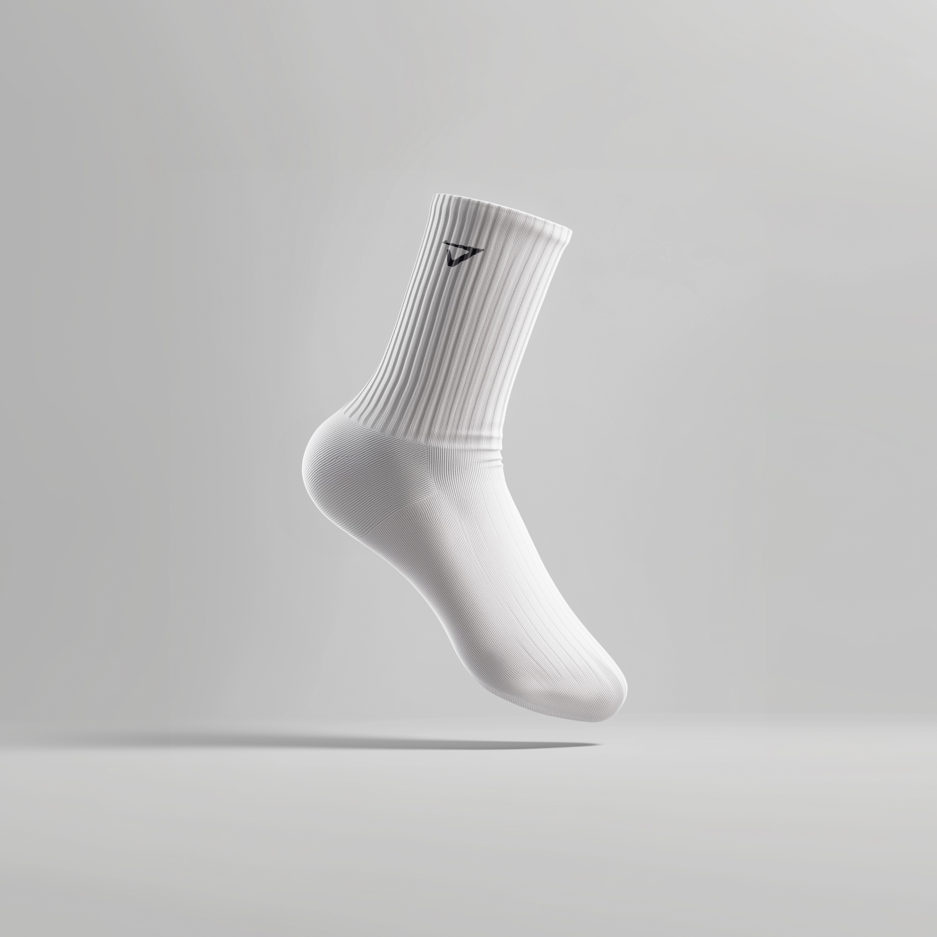 a pair of white socks with the Sanetti logo on it