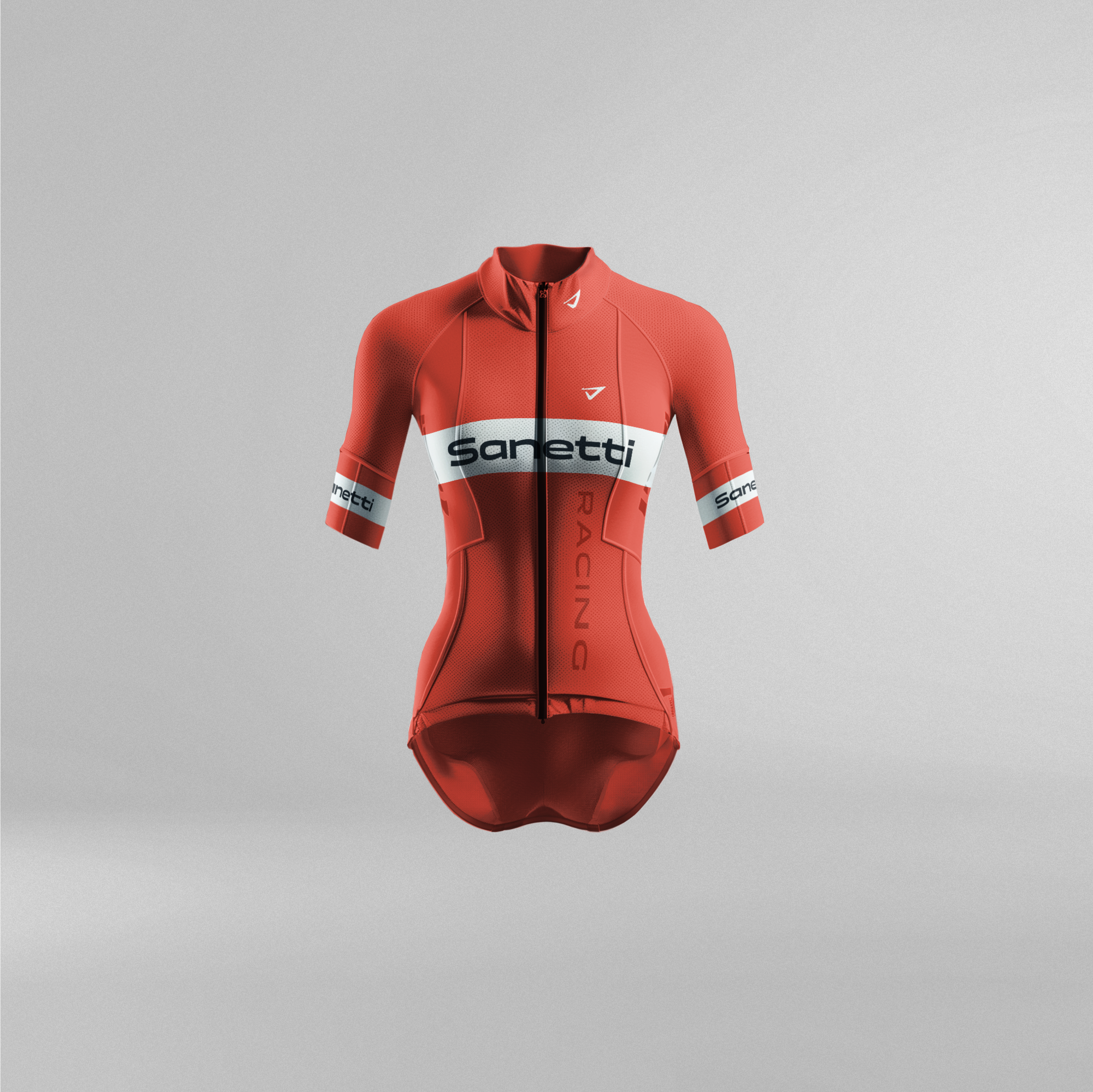 a red shirt that says sanetti racing on it