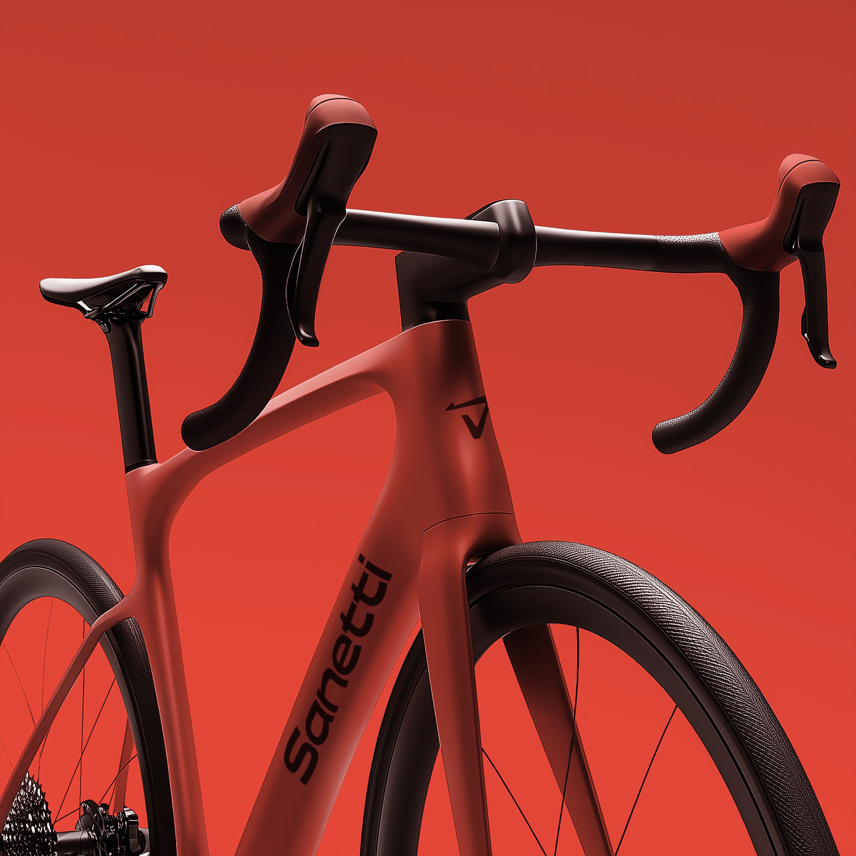 a close up of the front angle of the S600 bike