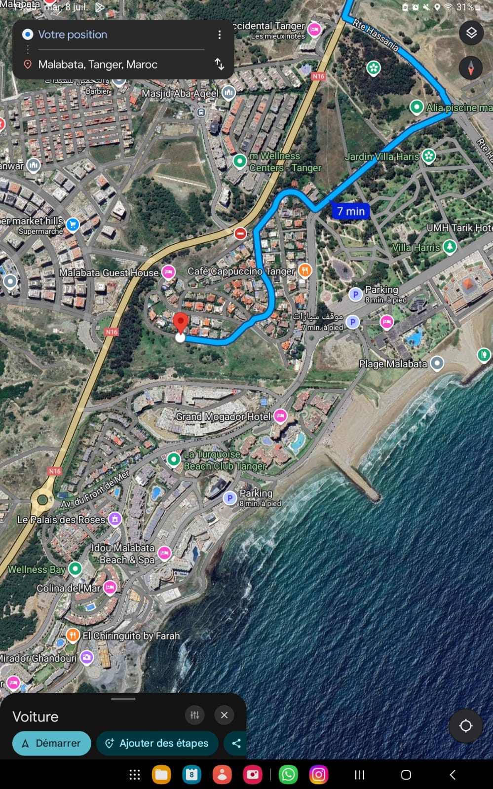 605 m² Land in Malabata, Tangier