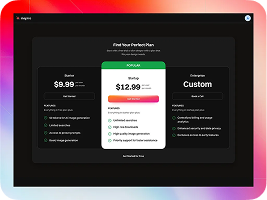 A content management dashboard on screen