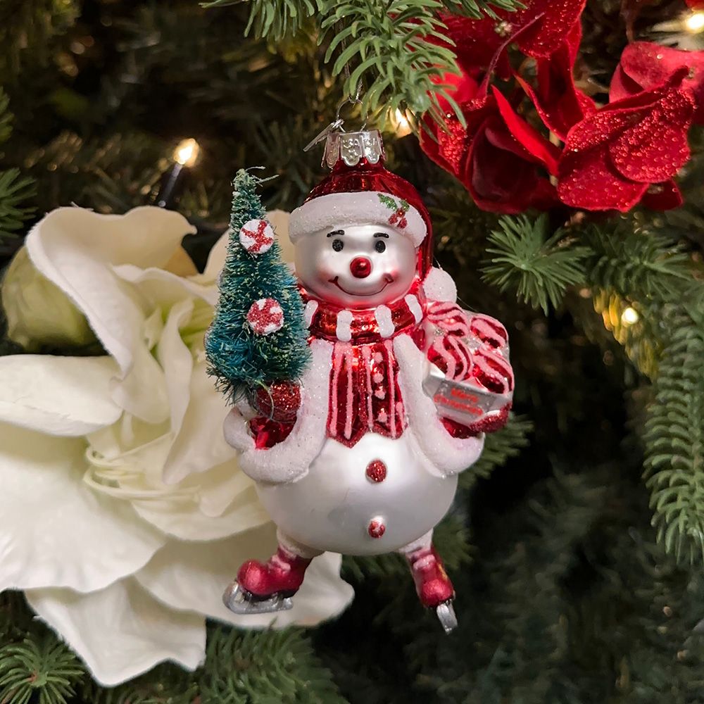 Schneemann Weihnachtskugel