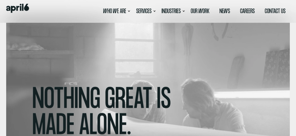 April Six Homepage Image