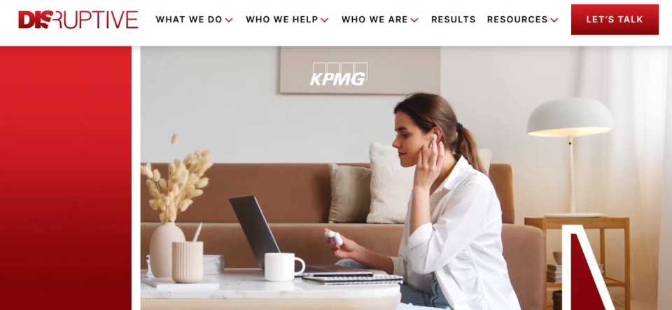 Disruptive Homepage Image