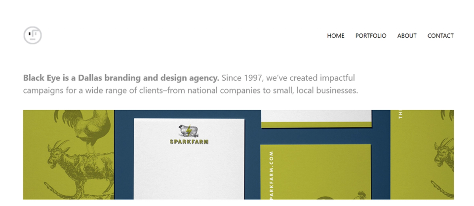 Black Eye: Design and Marketing Communications Hero Image