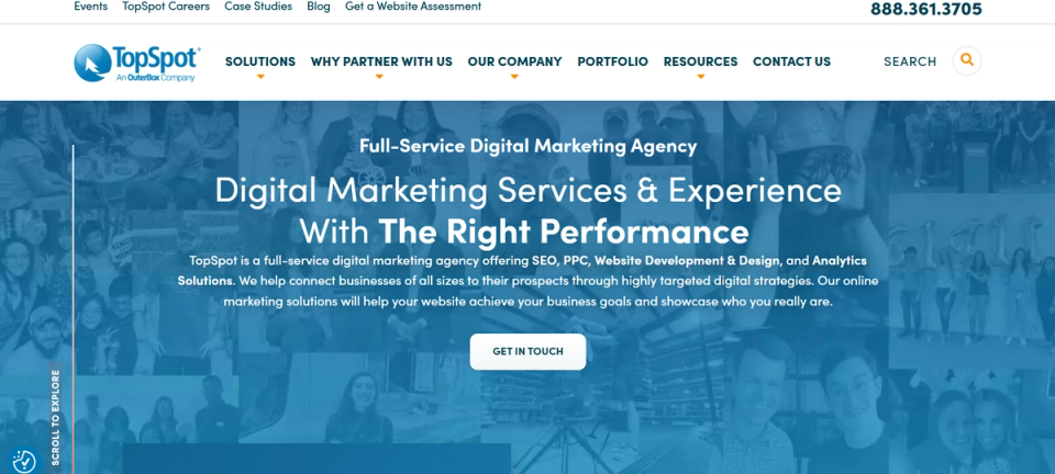 TopSpot Homepage Image