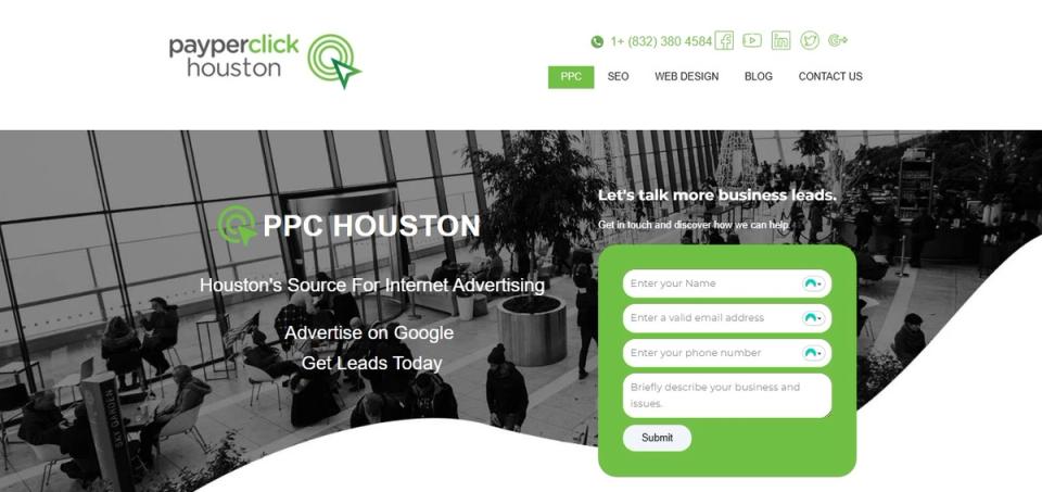 Pay Per Click Houston Hero Image