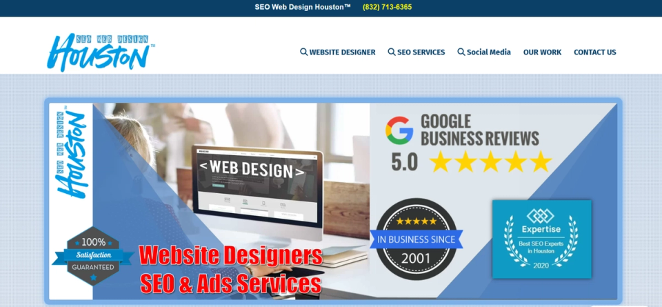 SEO Web Design Houston Hero Image