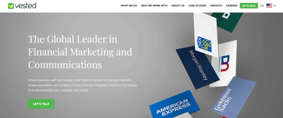 1. Vested - Financial Marketing and Communications Experts