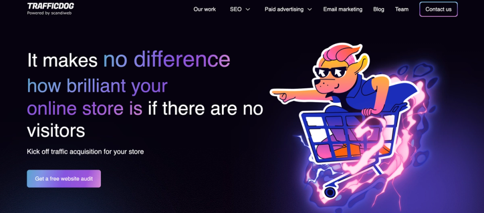 8. TrafficDog - eCommerce Growth Experts