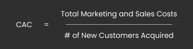 What is the customer acquisition cost formula?