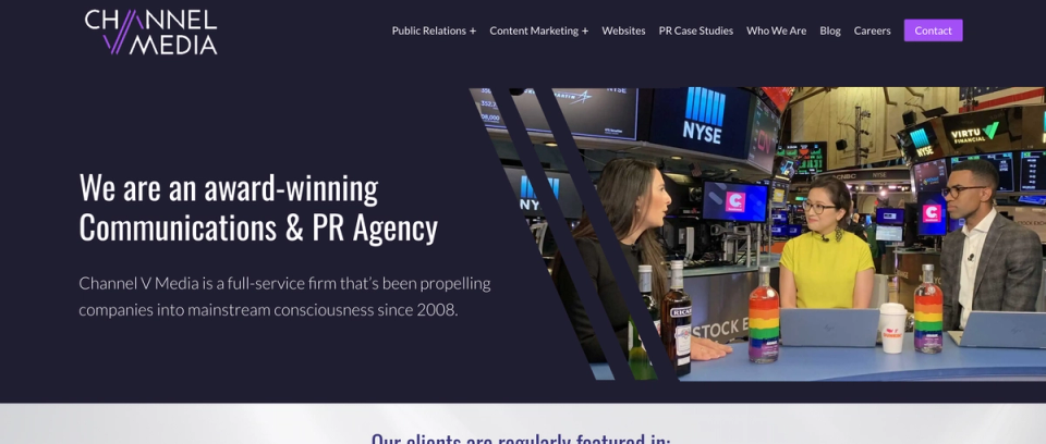 6. Channel V Media – Strategic PR and Communications Experts