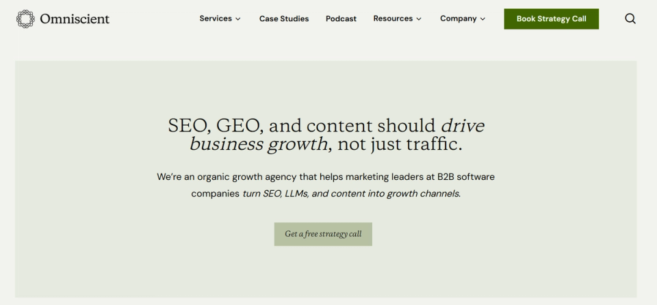 Omniscient Homepage Image