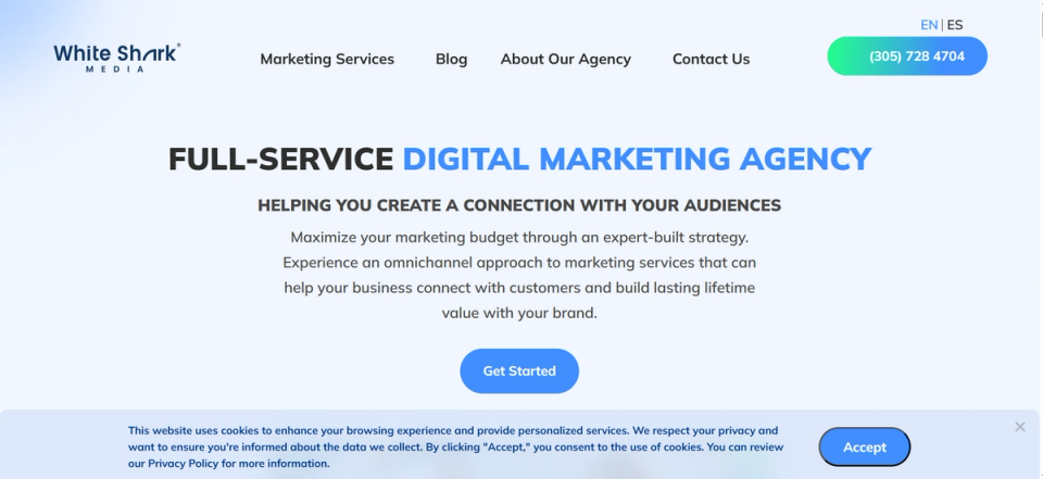 White Shark Media Hero Image White Shark Media Hero Image