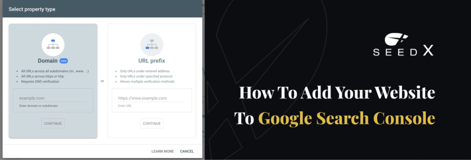 how to add your website to google search console