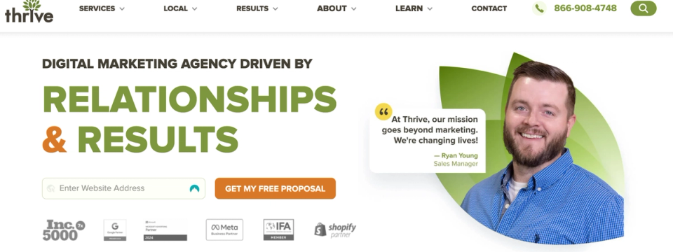 2. Thrive - Digital Marketing Agency