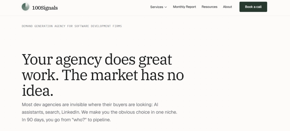 100 Signals Homepage Image