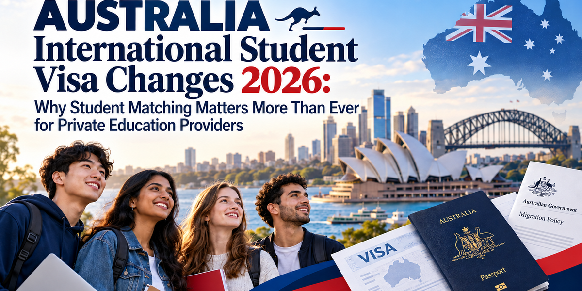 Australia International Student Visa Changes 2026: Why Student Matching Matters More Than Ever for Private Education Providers