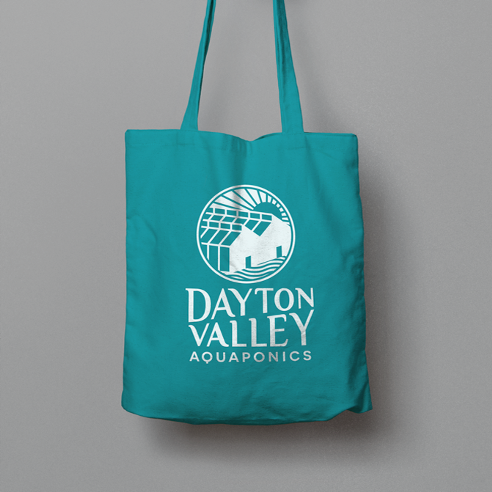 Dayton Valley Aquaponics logo design bag
