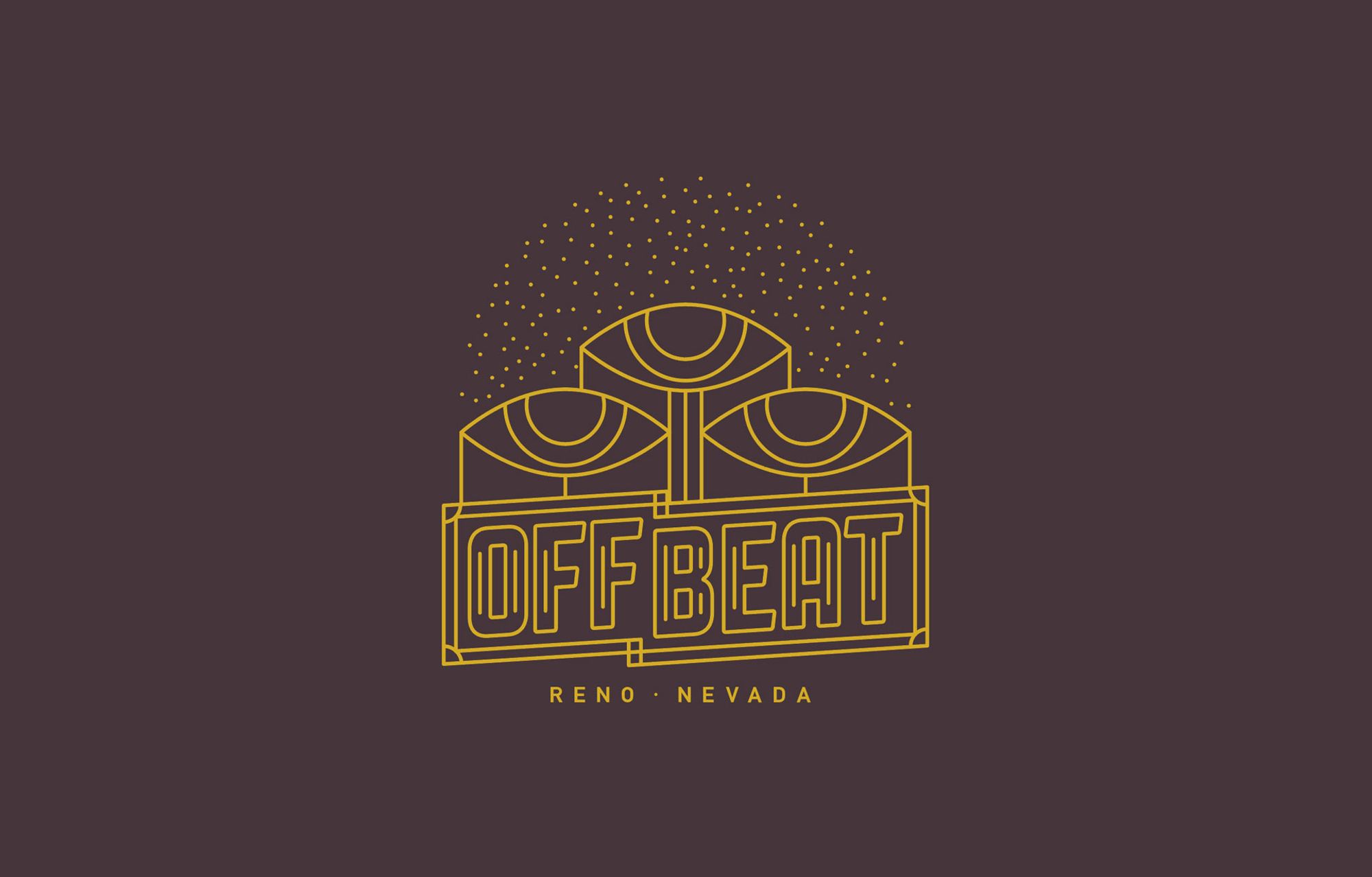 Off Beat Music Festival badge design