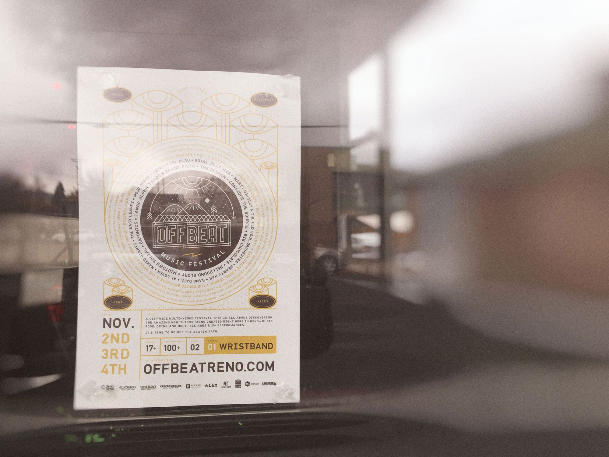 Off Beat Music Festival logo design