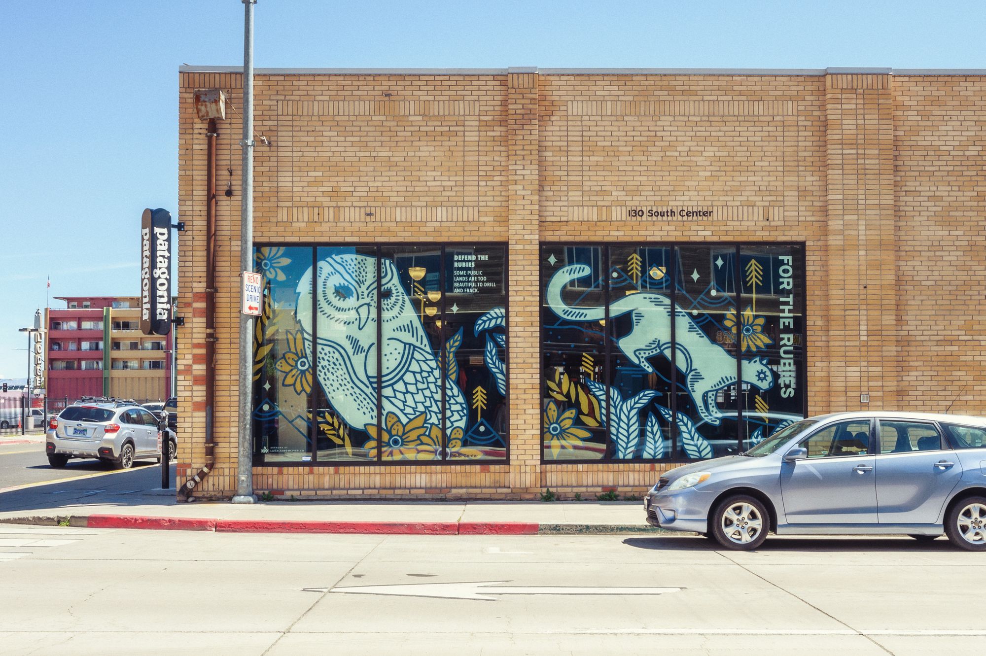 Patagonia Mural in Reno, Nevada designed by Bennett Queen